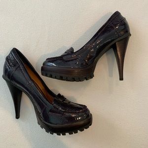 KORS Michael Kors Purple Patent Leather Heel